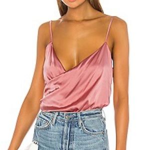 CAMI NYC Danny silk dusty pink tank- Size M